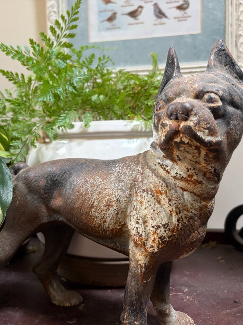 [Boston Terrier] Vintage Cast Iron Doorstop (Preowned)